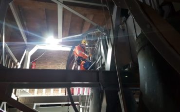 3 abseiltechnieken monumentenzorg onderhoud op hoogte Oldehove