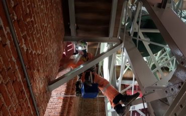 5 abseiltechnieken monumentenzorg onderhoud op hoogte Oldehove