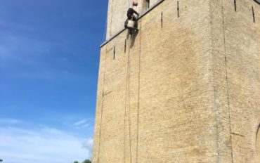 4 Abseiltechnieken onderhoud op hoogte Brandaris vuurtoren