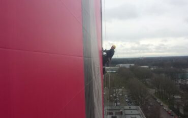 1 reclamedoek monteren op hoogte rope access abseiltechnieken