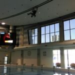 4 Abseiltechnieken inspectie en onderhoudswerk boven water zwembad