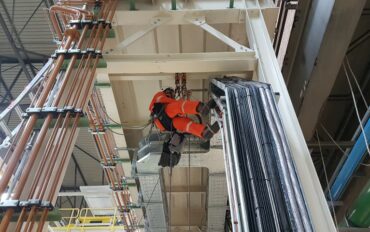 4 Abseiltechnieken rope access TATA Steel
