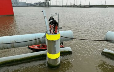 1 ATI werken boven water rope access abseiltechnieken Eemshaven (Middel)