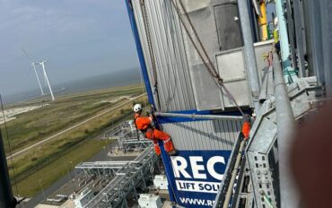 1 rope access monteren op hoogte RWE Magnum Eemshaven Abseiltechnieken Medium