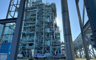 2 rope access monteren op hoogte RWE Magnum Eemshaven Abseiltechnieken medium