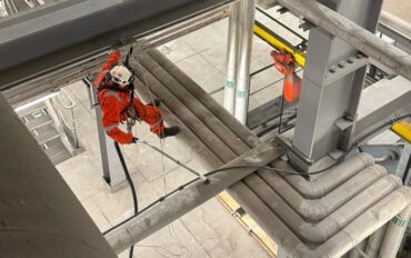 3 Rope access fabrieksreiniging prezero energiecentrale